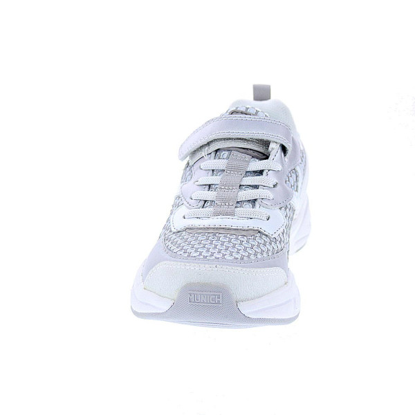 Zapatillas Munich zapatos Niña modelo Mini Track Vco 92 Plata Velcro