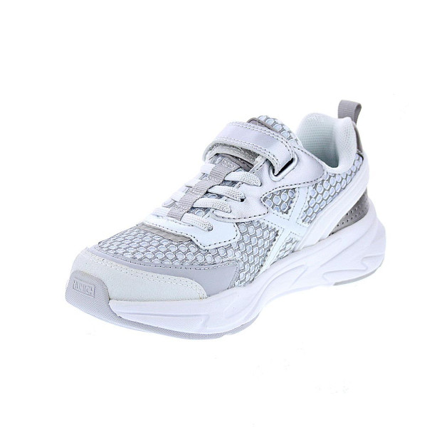 Zapatillas Munich zapatos Niña modelo Mini Track Vco 92 Plata Velcro