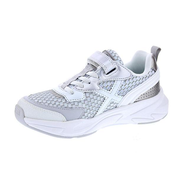 Zapatillas Munich zapatos Niña modelo Mini Track Vco 92 Plata Velcro