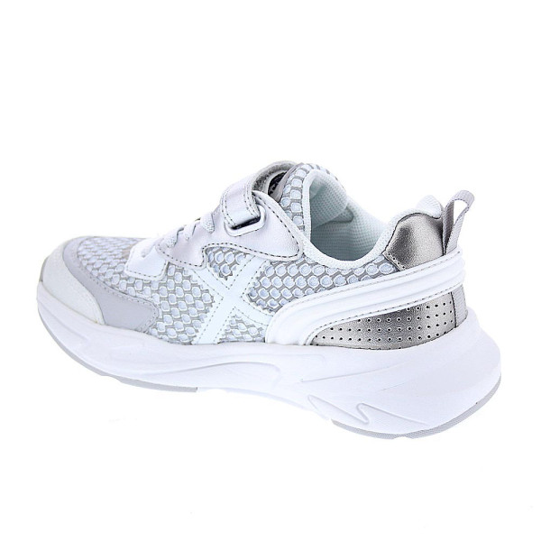 Zapatillas Munich zapatos Niña modelo Mini Track Vco 92 Plata Velcro