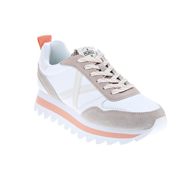 Zapatillas Munich zapatos Mujer modelo Ripple 58 Blanco Cordón