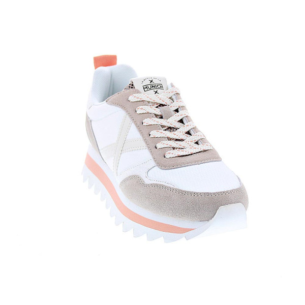 Zapatillas Munich zapatos Mujer modelo Ripple 58 Blanco Cordón