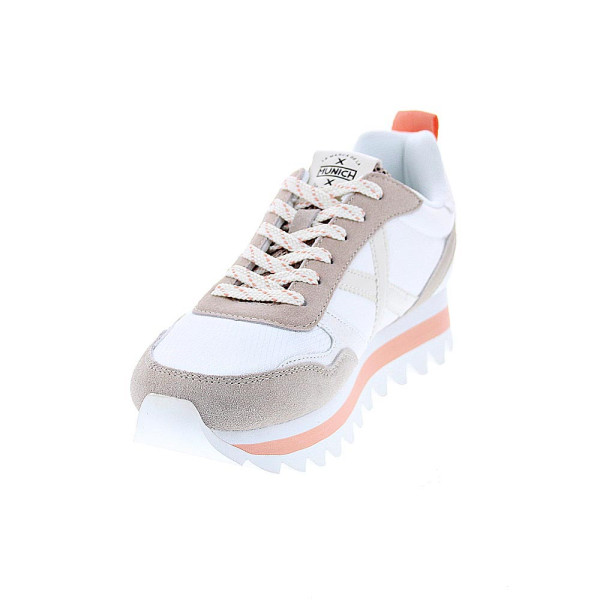 Zapatillas Munich zapatos Mujer modelo Ripple 58 Blanco Cordón