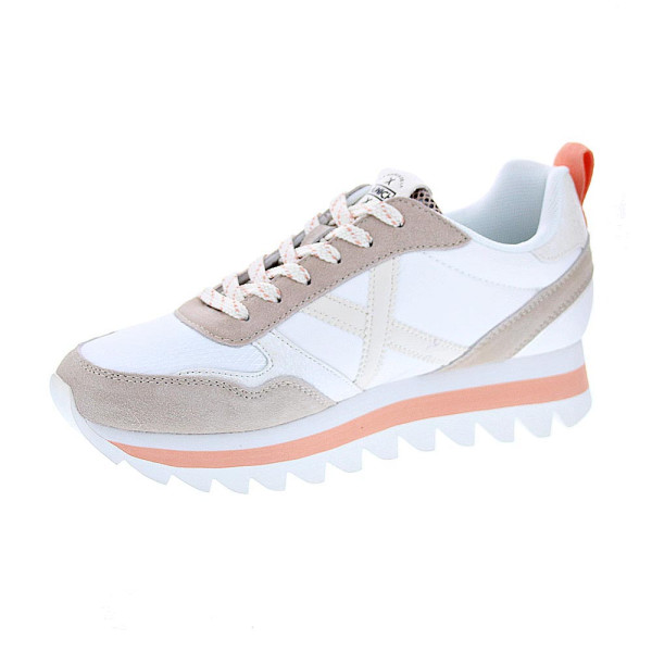 Zapatillas Munich zapatos Mujer modelo Ripple 58 Blanco Cordón