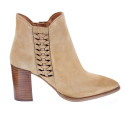 Botines Alpe zapatos Mujer modelo 50331160 Beige Cremallera
