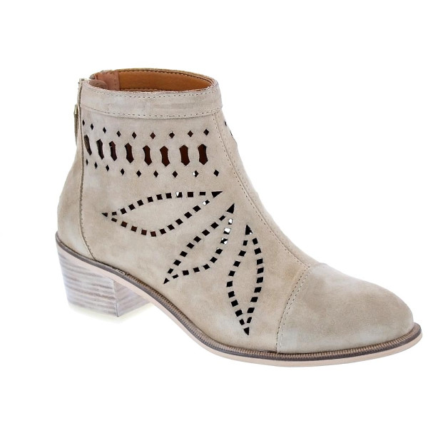 Botines Alpe zapatos Mujer modelo 50531108 Beige Cremallera
