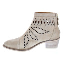 Botines Alpe zapatos Mujer modelo 50531108 Beige Cremallera