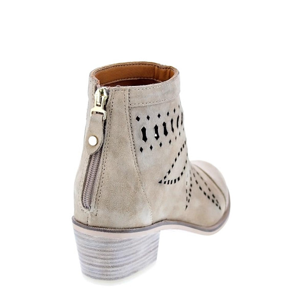 Botines Alpe zapatos Mujer modelo 50531108 Beige Cremallera