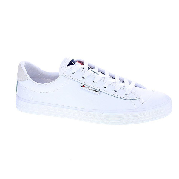 Zapatillas Tommy Hilfiger zapatos Hombre modelo Vulcanized Bumper Blanco Cordón