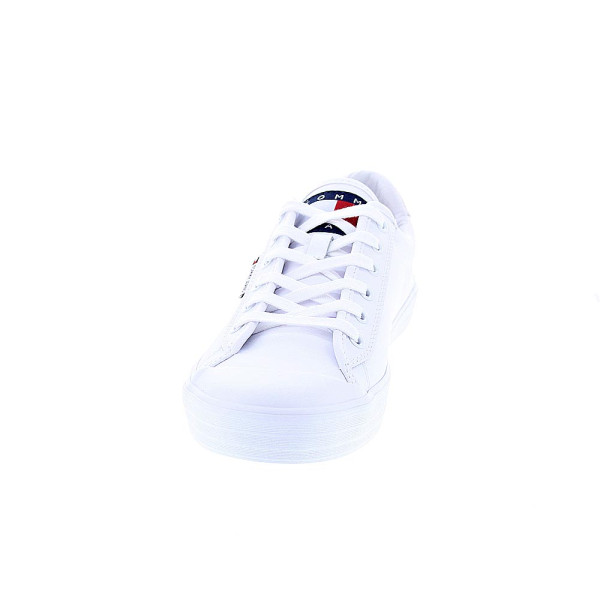 Zapatillas Tommy Hilfiger zapatos Hombre modelo Vulcanized Bumper Blanco Cordón