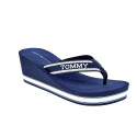 Chanclas Tommy Hilfiger zapatos Mujer modelo Hilfiger Wedge Azul 