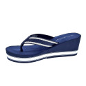 Chanclas Tommy Hilfiger zapatos Mujer modelo Hilfiger Wedge Azul 