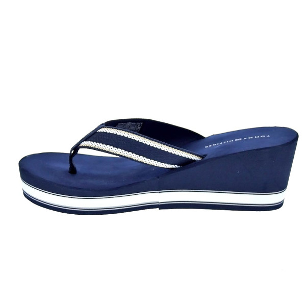 Chanclas Tommy Hilfiger zapatos Mujer modelo Hilfiger Wedge Azul 