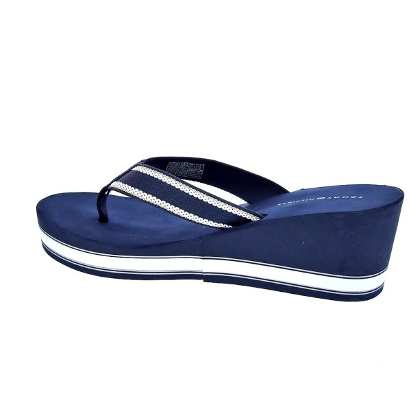 Chanclas Tommy Hilfiger zapatos Mujer modelo Hilfiger Wedge Azul 