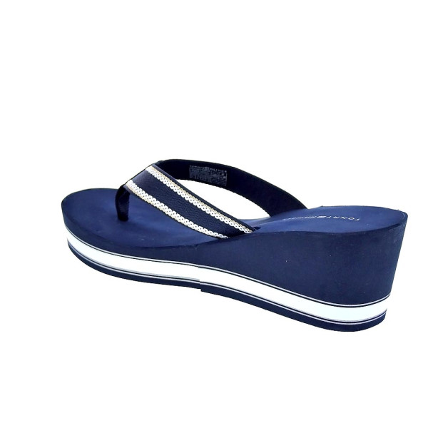 Chanclas Tommy Hilfiger zapatos Mujer modelo Hilfiger Wedge Azul 