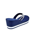 Chanclas Tommy Hilfiger zapatos Mujer modelo Hilfiger Wedge Azul 