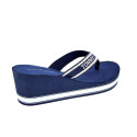 Chanclas Tommy Hilfiger zapatos Mujer modelo Hilfiger Wedge Azul 