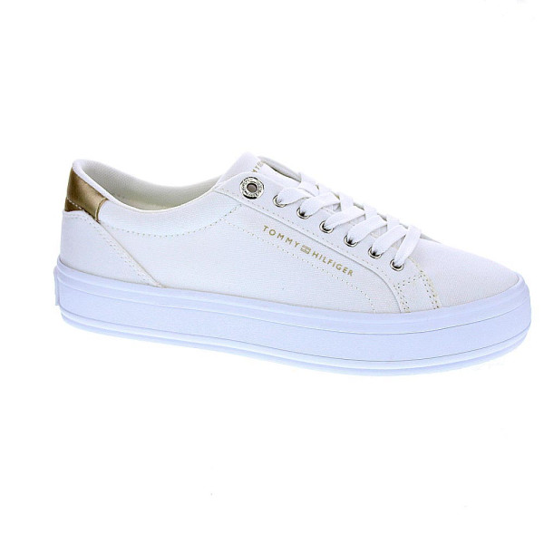 Zapatillas Tommy Hilfiger zapatos Mujer modelo Essential Vulc Blanco Cordón
