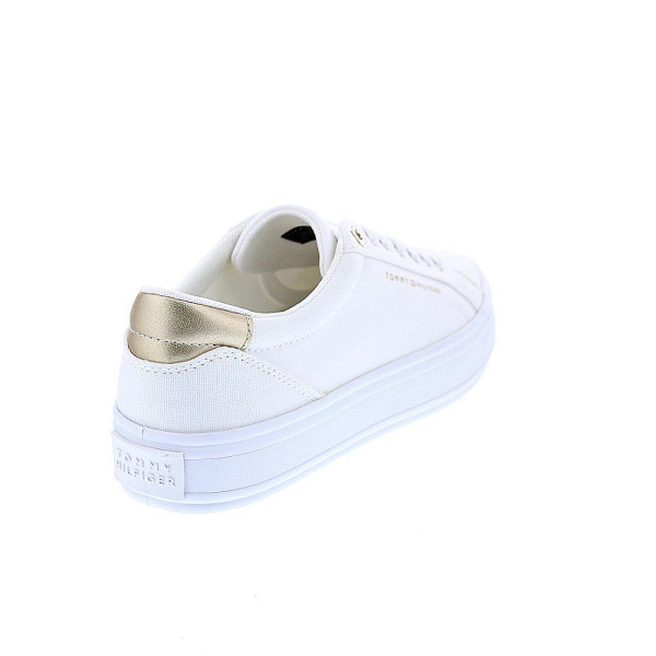 Zapatillas Tommy Hilfiger zapatos Mujer modelo Essential Vulc Blanco Cordón