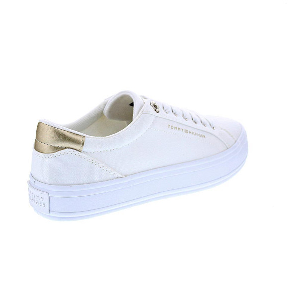 Zapatillas Tommy Hilfiger zapatos Mujer modelo Essential Vulc Blanco Cordón