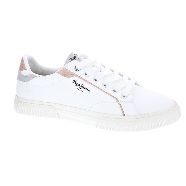 Zapatillas Pepe Jeans zapatos Mujer modelo Kenton Mix Blanco Cordón