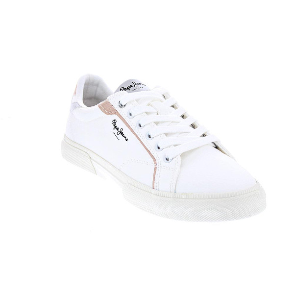 Zapatillas Pepe Jeans zapatos Mujer modelo Kenton Mix Blanco Cordón
