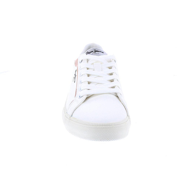 Zapatillas Pepe Jeans zapatos Mujer modelo Kenton Mix Blanco Cordón