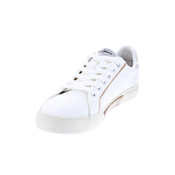 Zapatillas Pepe Jeans zapatos Mujer modelo Kenton Mix Blanco Cordón