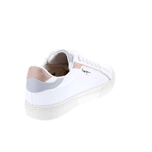 Zapatillas Pepe Jeans zapatos Mujer modelo Kenton Mix Blanco Cordón