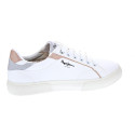 Zapatillas Pepe Jeans zapatos Mujer modelo Kenton Mix Blanco Cordón