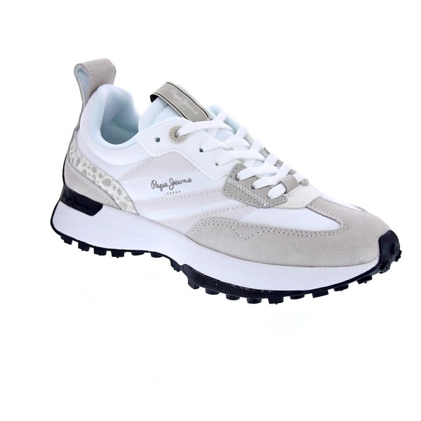 Zapatillas Pepe Jeans zapatos Mujer modelo Lucky Print Blanco Cordón