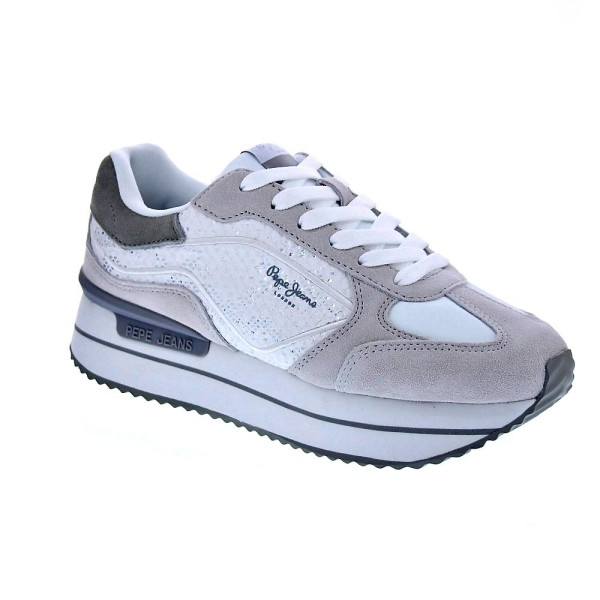 Zapatillas Pepe Jeans zapatos Mujer modelo Rusper Gala Gris Cordón