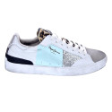 Zapatillas Pepe Jeans zapatos Mujer modelo Lane Shine Plata Cordón