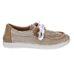 Mocasines Duuo zapatos Hombre modelo Ona Walaby Trenzado Beige Cordón