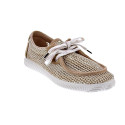 Mocasines Duuo zapatos Hombre modelo Ona Walaby Trenzado Beige Cordón