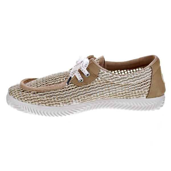 Mocasines Duuo zapatos Hombre modelo Ona Walaby Trenzado Beige Cordón