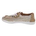 Mocasines Duuo zapatos Hombre modelo Ona Walaby Trenzado Beige Cordón
