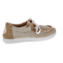 Mocasines Duuo zapatos Hombre modelo Ona Walaby Trenzado Beige Cordón