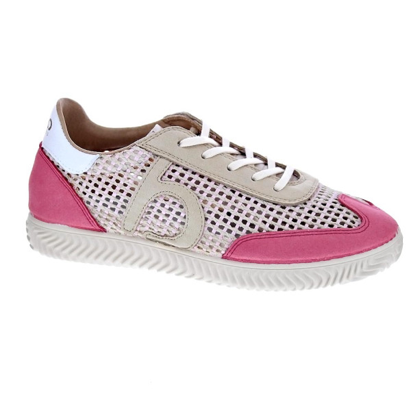 Zapatillas Duuo zapatos Mujer modelo Ona Lace Trenzado 060 Rosa Cordón