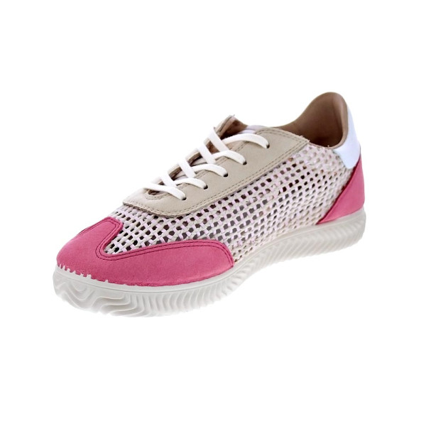 Zapatillas Duuo zapatos Mujer modelo Ona Lace Trenzado 060 Rosa Cordón