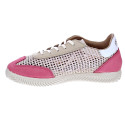 Zapatillas Duuo zapatos Mujer modelo Ona Lace Trenzado 060 Rosa Cordón