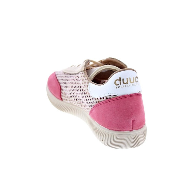 Zapatillas Duuo zapatos Mujer modelo Ona Lace Trenzado 060 Rosa Cordón