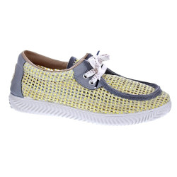 Mocasines Duuo zapatos Mujer modelo Ona Walaby Trenzado Gris Cordón 2