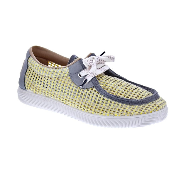 Mocasines Duuo zapatos Mujer modelo Ona Walaby Trenzado Gris Cordón