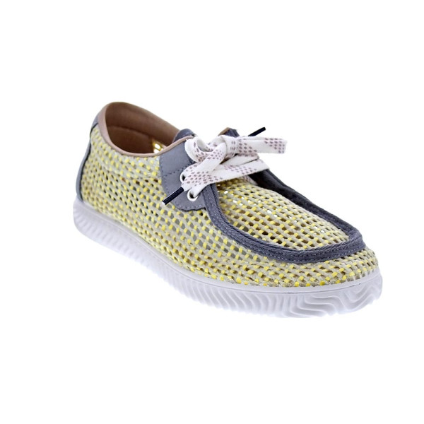 Mocasines Duuo zapatos Mujer modelo Ona Walaby Trenzado Gris Cordón