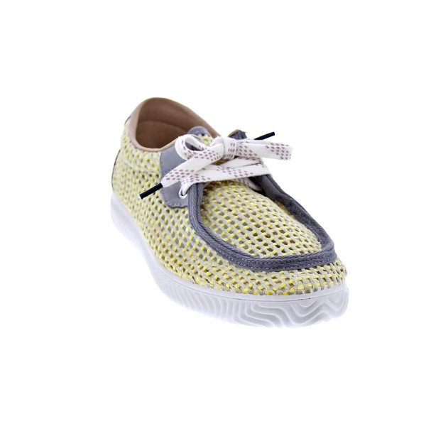 Mocasines Duuo zapatos Mujer modelo Ona Walaby Trenzado Gris Cordón