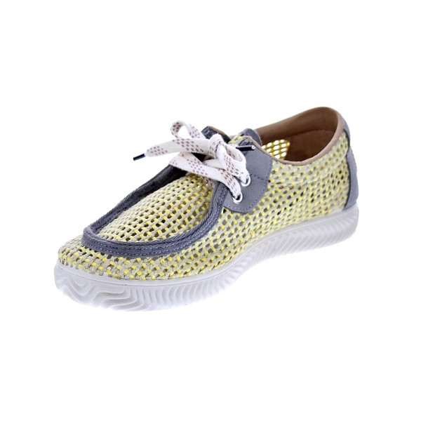 Mocasines Duuo zapatos Mujer modelo Ona Walaby Trenzado Gris Cordón