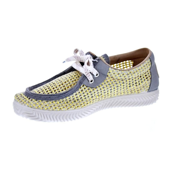 Mocasines Duuo zapatos Mujer modelo Ona Walaby Trenzado Gris Cordón