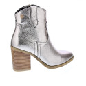 Botines Xti zapatos Mujer modelo 142330 Plata Cremallera