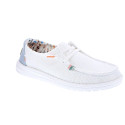 Mocasines Hey Dude zapatos Mujer modelo Wendy Boho Blanco Cordón